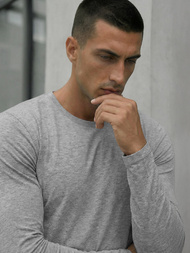 Herren Longsleeve Grau OZONEE JS/DB71/3
