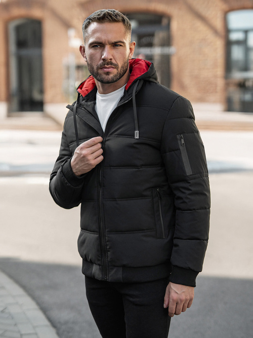 Herren Winterjacke Schwarz OZONEE JS/31M5003Z