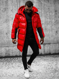 Herren Winterjacke Rot OZONEE O/M800Z