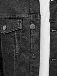 Herren Jeansjacke Sherpa Schwarz OZONEE NB/MJ517NZ