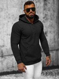 Herren Kapuzenpullover Schwarz OZONEE O/TB2273