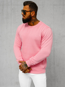 Herren Sweatshirt Hellrosa OZONEE JS/2001-10Z