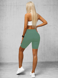 Damen Kurze Leggings Mintgrün O/K5-J