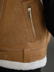 Damen Lederweste Camel OZONEE JS/11Z8238