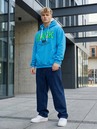 Herren Kapuzenpullover Blau OZONEE O/TT30513Z