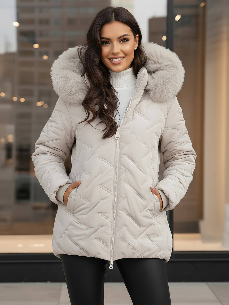 Damen Jacke Hellgrau OZONEE JS/16M9296/280Z