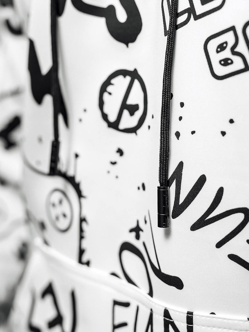 Herren Kapuzenpullover Weiß OZONEE JS/8B1227/1