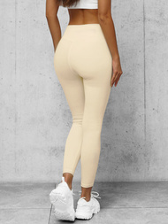 Damen Leggings Ecru O/K9-JZ