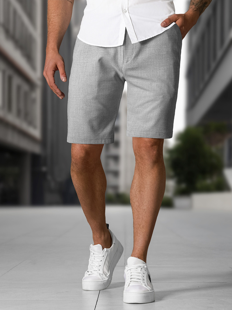 Herren Chino Shorts Grau OZONEE DJ/4400