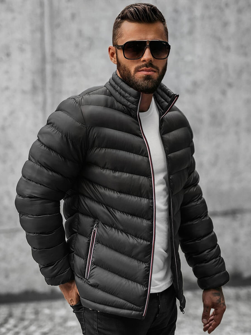 Herren Jacke Schwarz OZONEE JS/SM71