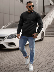 Herren Sweatshirt Schwarz OZONEE JS/8B1358/3