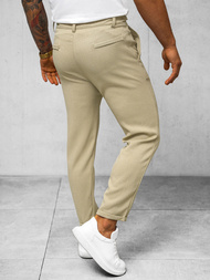 Herren Chino Hose Beige OZONEE O/K971SP