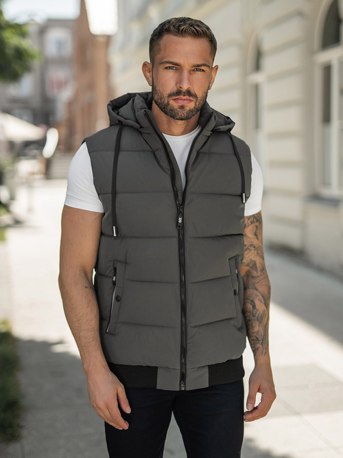 Herren Weste Anthrazit OZONEE JS/32M1780/105