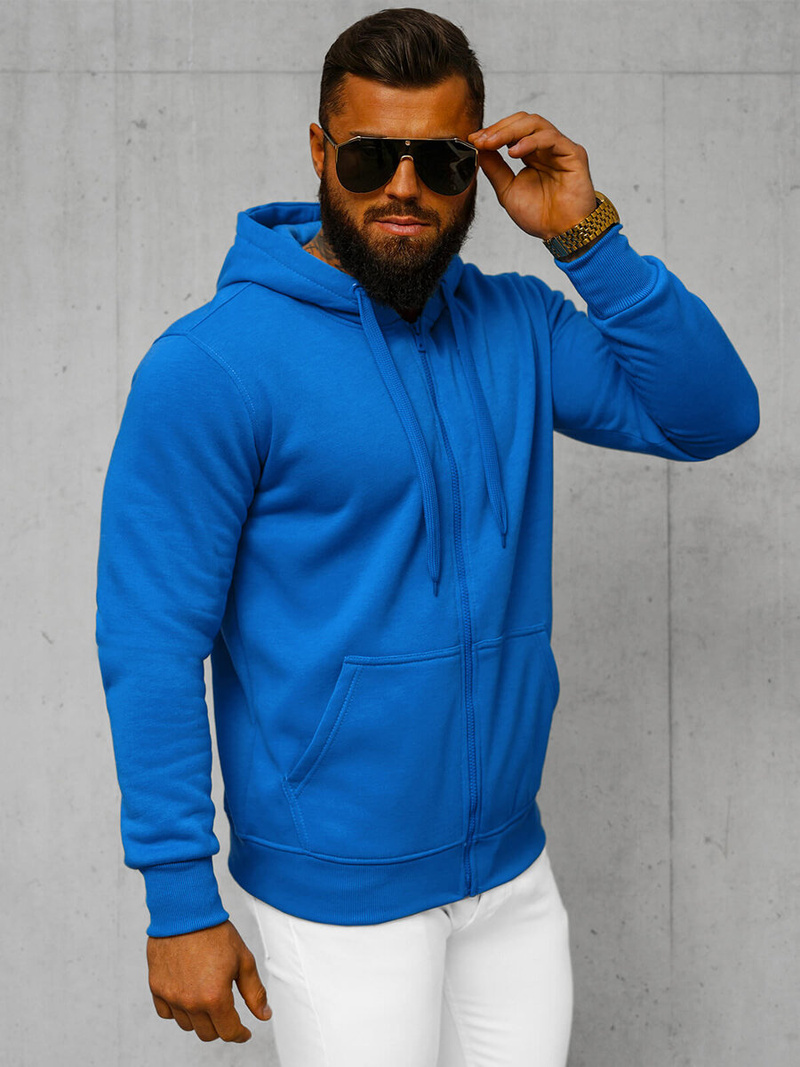 Herren Kapuzenpullover Blau OZONEE JS/2008Z