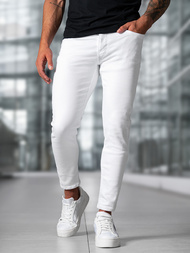 Herren Jeanshose Weiß OZONEE E/5348/01Z