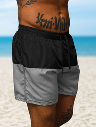 Herren Badeshorts Schwarz/Grau OZONEE JS/HM069