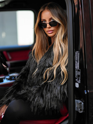 Damen Jacke Schwarz OZONEE JS/11Z8259