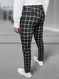 Herren Chino Hose Schwarz OZONEE DJ/5522Z