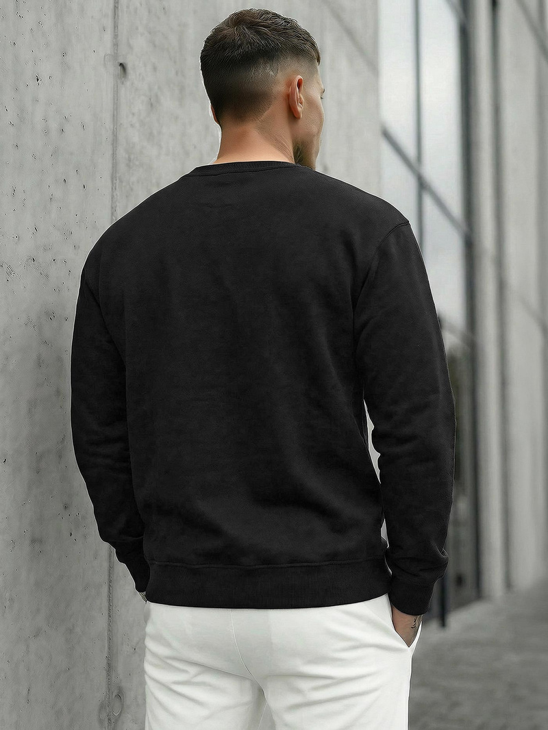 Herren Sweatshirt Schwarz OZONEE JS/8B1768/3