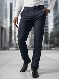 Herren Chino Hose Dunkelblau OZONEE V/5100