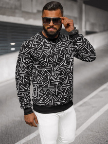 Herren Sweatshirt Schwarz OZONEE JS/8B1219/3