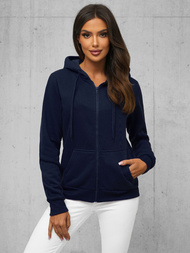 Damen Kapuzenpullover Dunkelblau OZONEE JS/W03Z