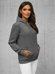 Damen Kapuzenpullover Anthrazit OZONEE JS/W02Z