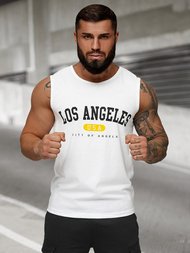 Herren Tank Top Weiß OZONEE JS/8B1715/1Z