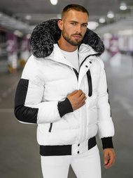 Herren Winterjacke Weiß OZONEE O/M798Z