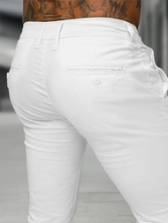 Herren Chino Hose Weiß OZONEE BL/SK222/2