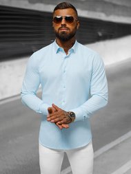 Herren Hemd Hellblau OZONEE O/V59