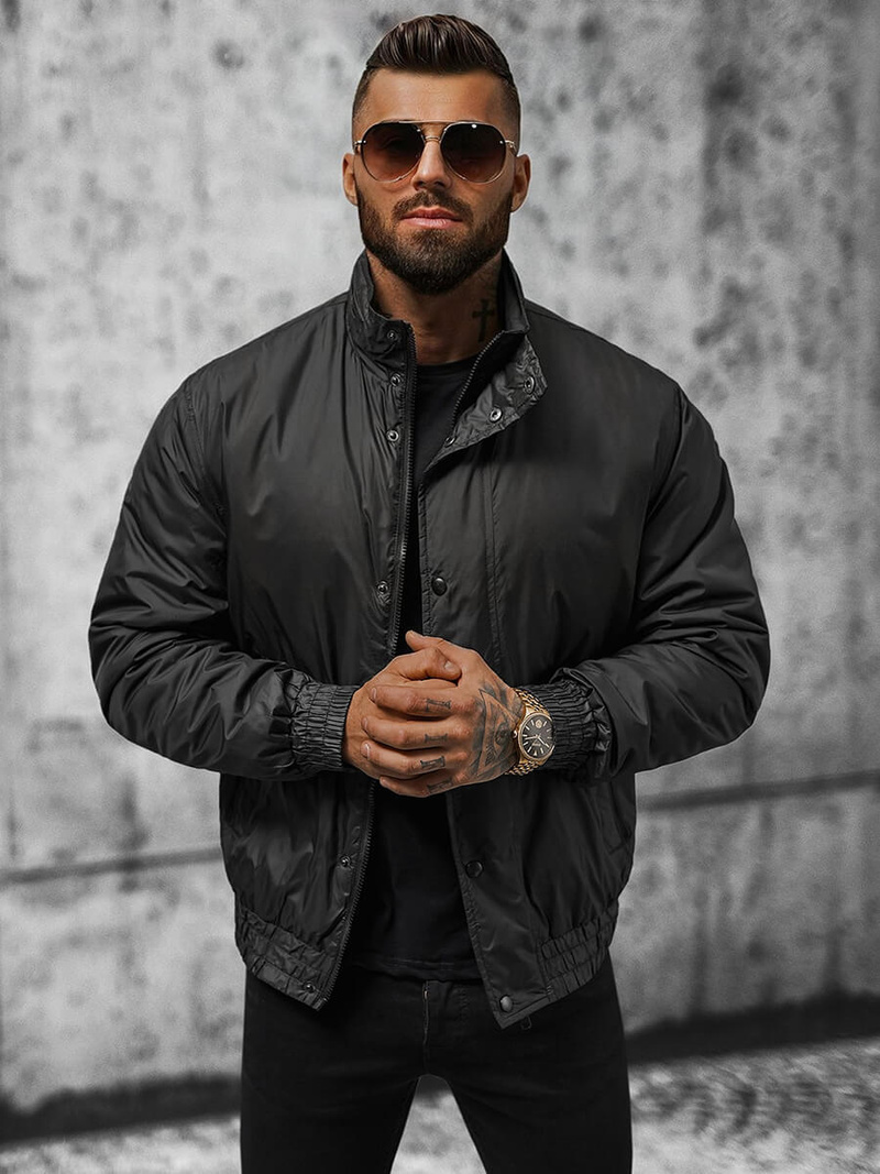 Herren Jacke Schwarz OZONEE JS/5M3102/392