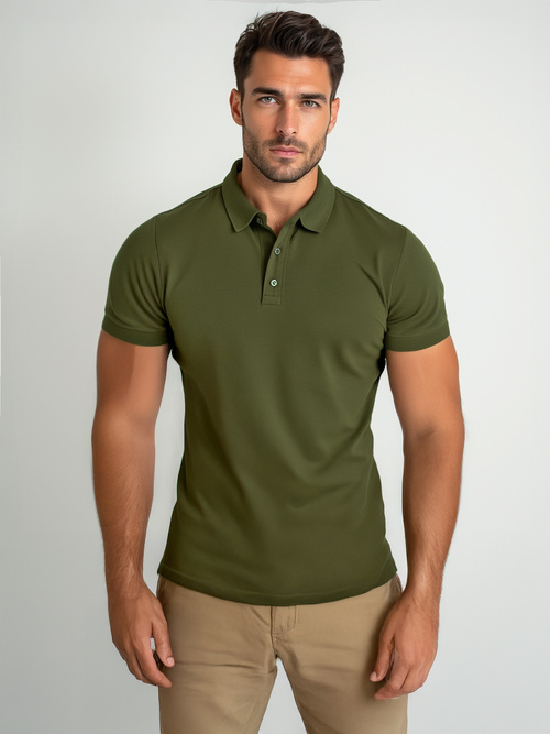 Herren Poloshirt Grün OZONEE JS/8T80/29Z