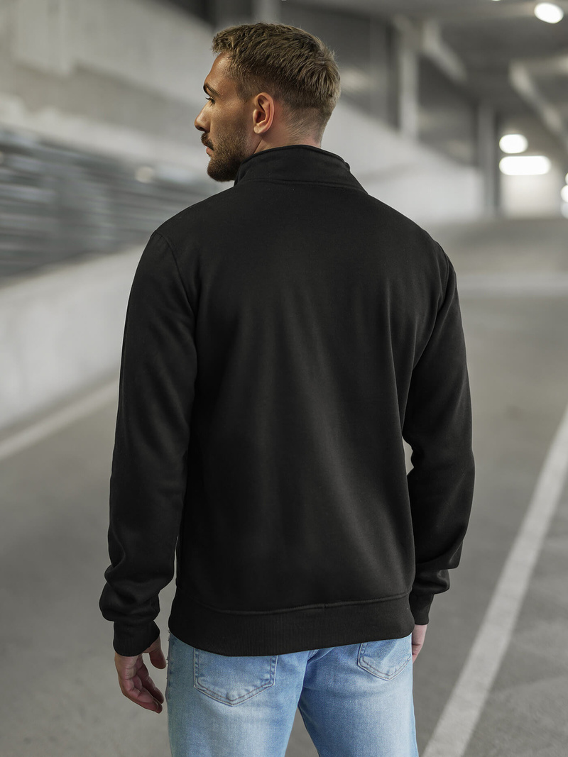 Herren Sweatjacke Schwarz OZONEE JS/2002Z