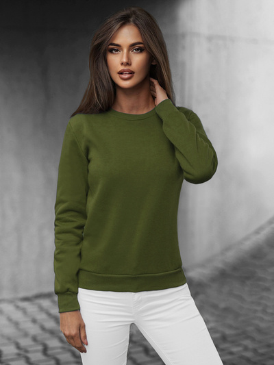 Damen Sweatshirt Khaki OZONEE JS/W01Z