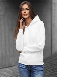 Damen Kapuzenpullover Weiß OZONEE JS/W03Z