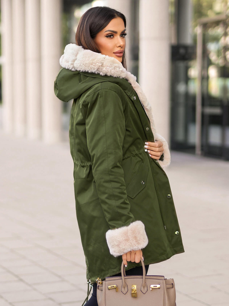 Damen Jacke Grün OZONEE JS/M763/136Z