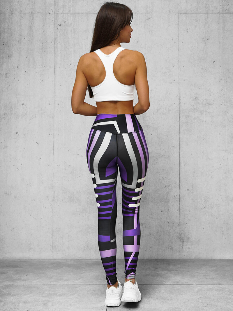 Damen Leggings Violett O/D0010Z