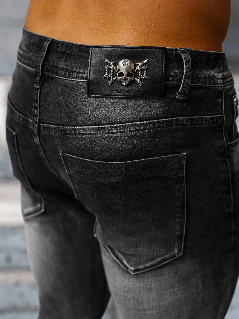 Herren Jeanshose Schwarz OZONEE NB/MP0169G