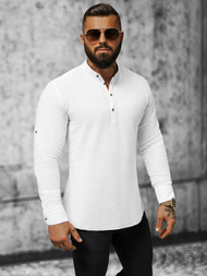 Herren Hemd Weiß OZONEE O/V31