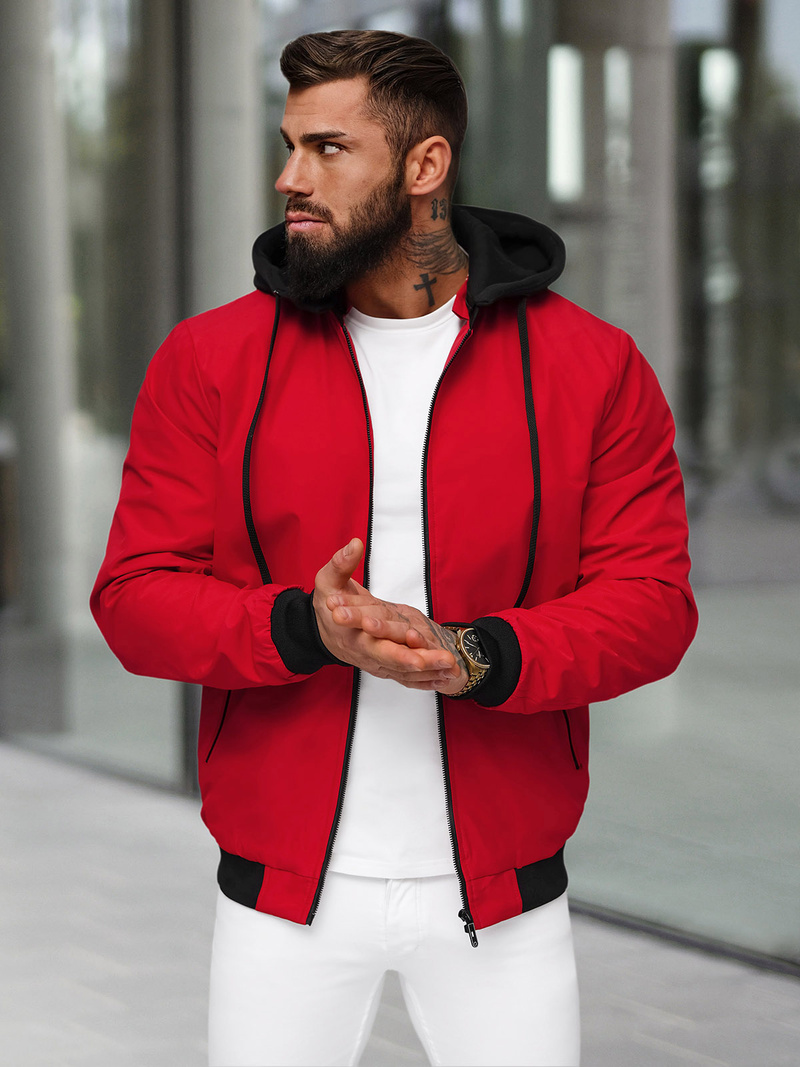 Herren Jacke Rot OZONEE JS/62M9502/270