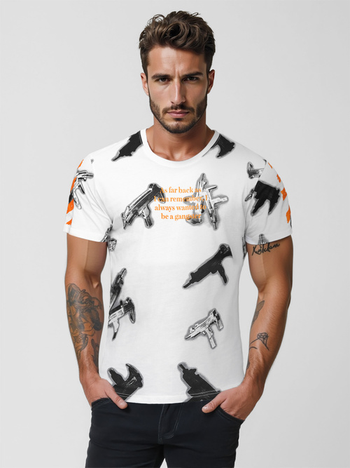 Herren T-shirt Weiß OZONEE O/MPO3471Z