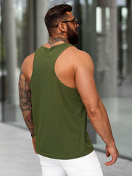 Herren Tank Top Khaki OZONEE JS/99002Z
