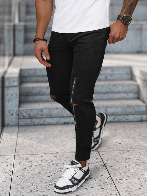 Herren Jeanshose Schwarz OZONEE NB/MP0087N