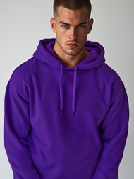 Herren Kapuzenpullover Violett OZONEE JS/2009Z