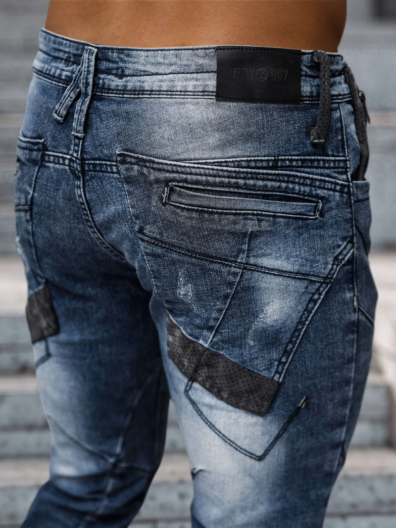 Herren Jeanshose Blau OZONEE NB/MP0045B