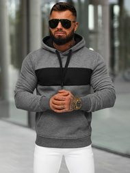 Herren Kapuzenpullover Anthrazit OZONEE JS/8B1315/5