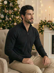 Herren Pullover Schwarz OZONEE NB/MM6004/4Z