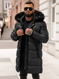 Herren Winterjacke Schwarz OZONEE O/M800Z