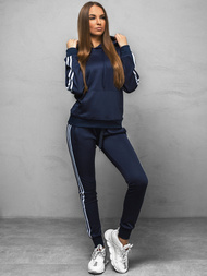 Damen Kapuzenpullover Marineblau OZONEE JS/JK88117/25